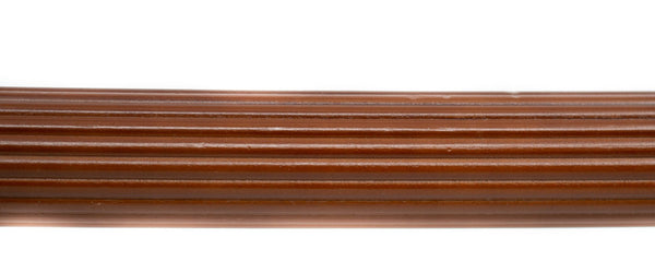 Victorian 1 3/8" Wood Fluted Poles: Product Number 501 - 6ft F88 Walnut