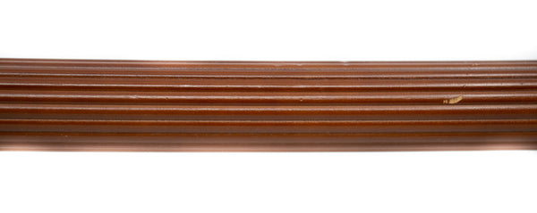 Victorian 1 3/8" Wood Fluted Poles: Product Number 501 - 6ft F88 Walnut