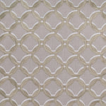 Oyster Neutral Geometric Embroidery Drapery and Upholstery Fabric by the Yard G8072 Oyster