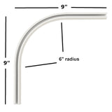 CS 90 Degree Bend CS90Bend - White 12" X 12"