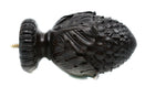 Galba Finial, For Wood Curtain Rods Espresso (Set of 2)