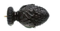 Galba Finial, For Wood Curtain Rods Espresso (Set of 2)