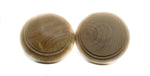Wood End Cap Finial 2" inch Wood Curtain Rod (50mm) F91 Unfinished