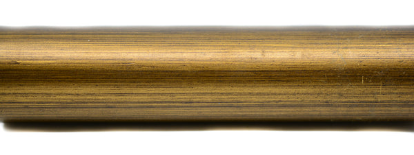6 Ft Wood Euro Pole (35mm) 610 F62 Antique Brass / Gold