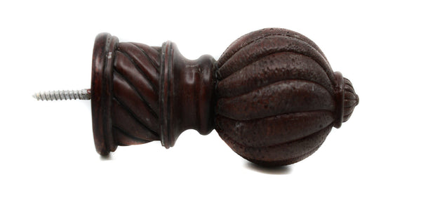 Julius Finial 1 3/4" For Wood Mahogany
