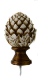 Pine Finial 1 3/4" For Wood Walnut (Set of 2), Some People Call it Acorn