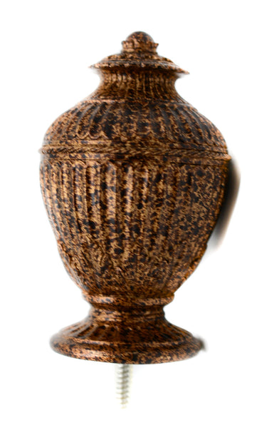 Octavia Finial, For Wood Curtain Rods Copper (Set of 2)