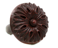 Rose Tie Back Mahogany