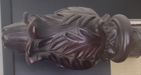 Nero Finial, For Wood Curtain Rods Espresso (Set of 2)