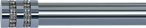 Diamond End Cap Finial, 28mm, Curtain Rod (set of 2)