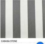 Cabana Stripe Stone Fabric   54" Wide