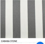 Cabana Stripe Stone Fabric   54" Wide