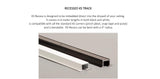 Black, Recessed Forest Brand Drapery, Curtain Track, Drapery King Toronto 416-783-7373 