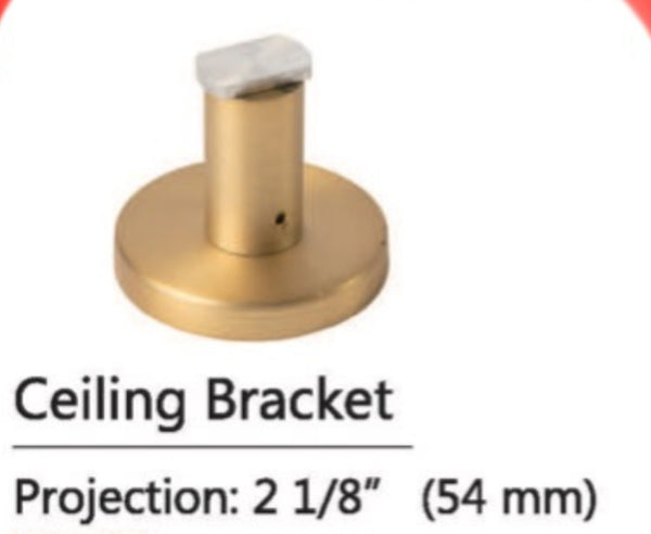 Channel Track Ceiling Bracket, Round, Drapery King Toronto 
