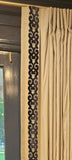 Navy Chinoiserie Passementerie Floral Drapery Trim