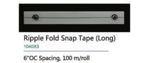 Snap Tape / White, For Ripple Fold Drapery By Drapery King Toronto (6" Deep Wave)