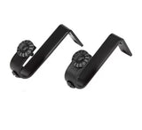 Ceiling Curtain Bracket -J- Bracket Black,  3/4" diameter Rod
