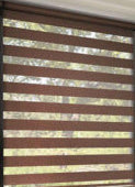 Mocha Zebra Cordless Blind Privacy ( 55"W X 84 inch Extra Long ), Drapery King Toronto 647-219-1714 Text