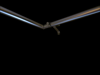 Brushed Nickel Swivel Elbow - 1-1/8" Rod Diameter~Each  Item# UEB-NB