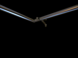 Brushed Nickel Swivel Elbow - 1-1/8" Rod Diameter~Each  Item# UEB-NB
