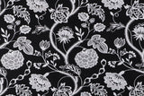Carole Fabric Charming Climb Embroidered Fabric in Black, Drapery King Toronto 647-219-1714 While Supplies Last