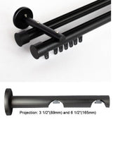 Channel Rod Wall Double Brackets By Drapery King Toronto 28mm