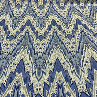 Bray Flamestitch 750691 Indigo Williamsburg PK Lifestyles Fabric