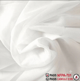 SHEER VOILE (118") - FIRE RETARDANT, White, Empire Voile, CAN / ULC S-109