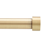 Umbra Cappa Curtain Rod, 36 to 66-Inches, Matte Brass