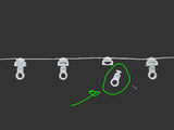 Ripple Fold replacement pendants for snap style curtains