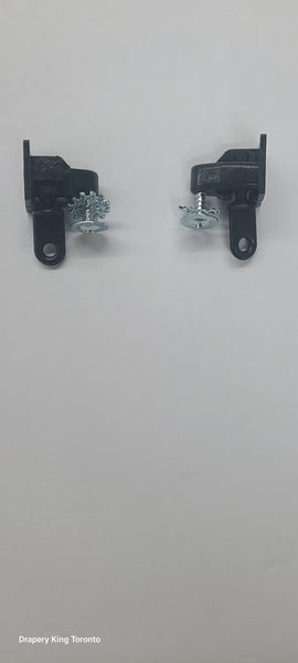 C S End Cap With Friction Slide for Track 1760 Black