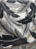 Falling Fronds Onyx Waverly Fabric Outdoor, Tommy Bahama Fabric