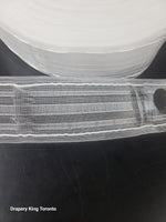 3 ", Clear Multifunctional Curtain Tapes Use to Make Pull Pleated Curtains Rod Pocket Curtains and Hook Pleat Curtains Home Sewing Deep Curtain Accessories Sewing Tape for Curtains
