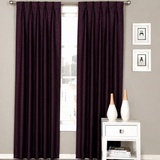 Pinch Pleated Lined Drapery Panels 144"w x 95"L Purple (Pair)