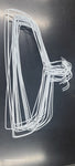 18" Drapery Hanger and Tubes 11.5Ga - White
