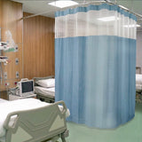 Ready Made 120"w X 95"L Fire Rated (Can ulc S109) Hospital Curtains - Blue