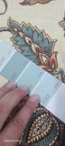 Celine Printed Linen Blend Drapery Fabric in Coral