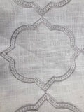 Orsay 105, Platinum, embroidered Linen