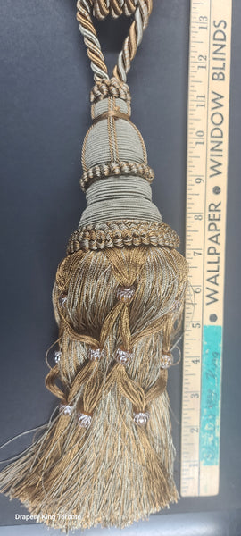 Tie Back and Decorative Tassels Multi Sage