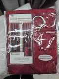 VCNY Roxanne Pintuck Curtain Panel 84" Long Color Red