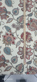 Celine Printed Linen Blend Drapery Fabric in Coral