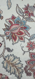 Celine Printed Linen Blend Drapery Fabric in Coral