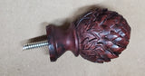 Pine Finial 1 3/4" For Wood Walnut (Set of 2), Some People Call it Acorn