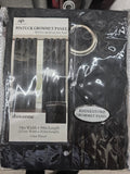 VCNY Roxanne Pintuck Curtain Panel 84" Long Color Black