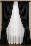 Pinch Pleated Sheer Panels 144w x 96L White  Sheer (Sale Item)