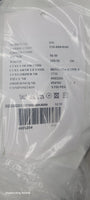 Linen Look Semi Sheer 320cm / 125" White and Marble