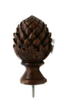 Pine Finial 1 3/4" For Wood Mahogany