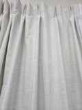 Pinch Pleated Curtain 100" X 95" Linen Text,  Black out, Oatmeal Color