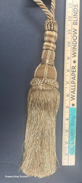 Tie Back and Decorative Tassels Bronze Multi