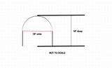 CS Track Custom U Shape Bent 3/4" x 3/4" inch